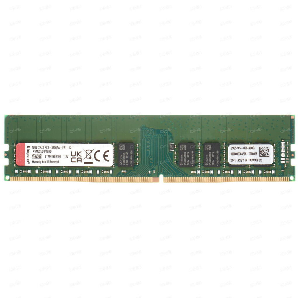 Kingston Оперативная память Server Premier DDR4 3200 МГц 1x16 ГБ (KSM32ED8/16HD)  #1