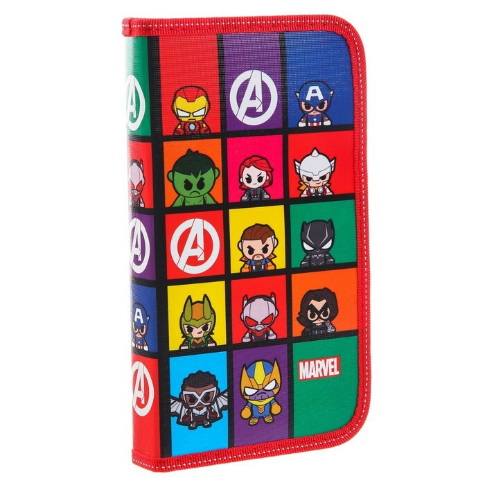 Пенал 1 секция 115х205 мм ламинированный картон Мстители "Marvel"  #1