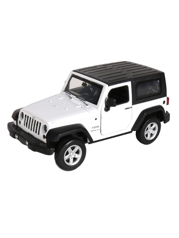 Модель машины 1:32 Jeep Wrangler (14см) инерция Белый #1