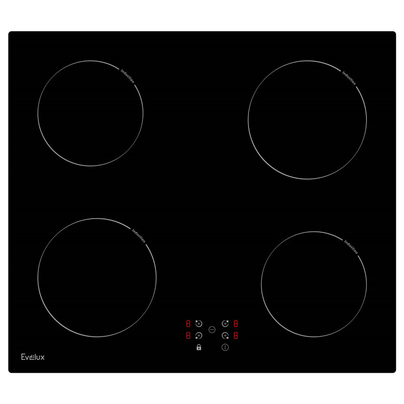 Встраиваемая варочная панель индукционная EVELUX HEI 640 B, черная  #1