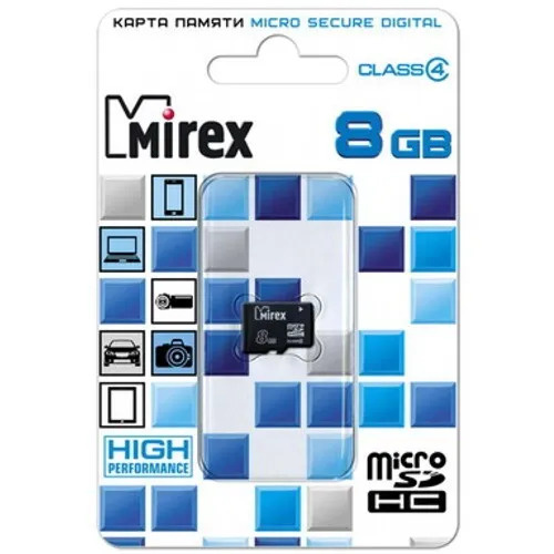 Mirex Карта памяти 8 ГБ  (13612-MCROSD08) #1