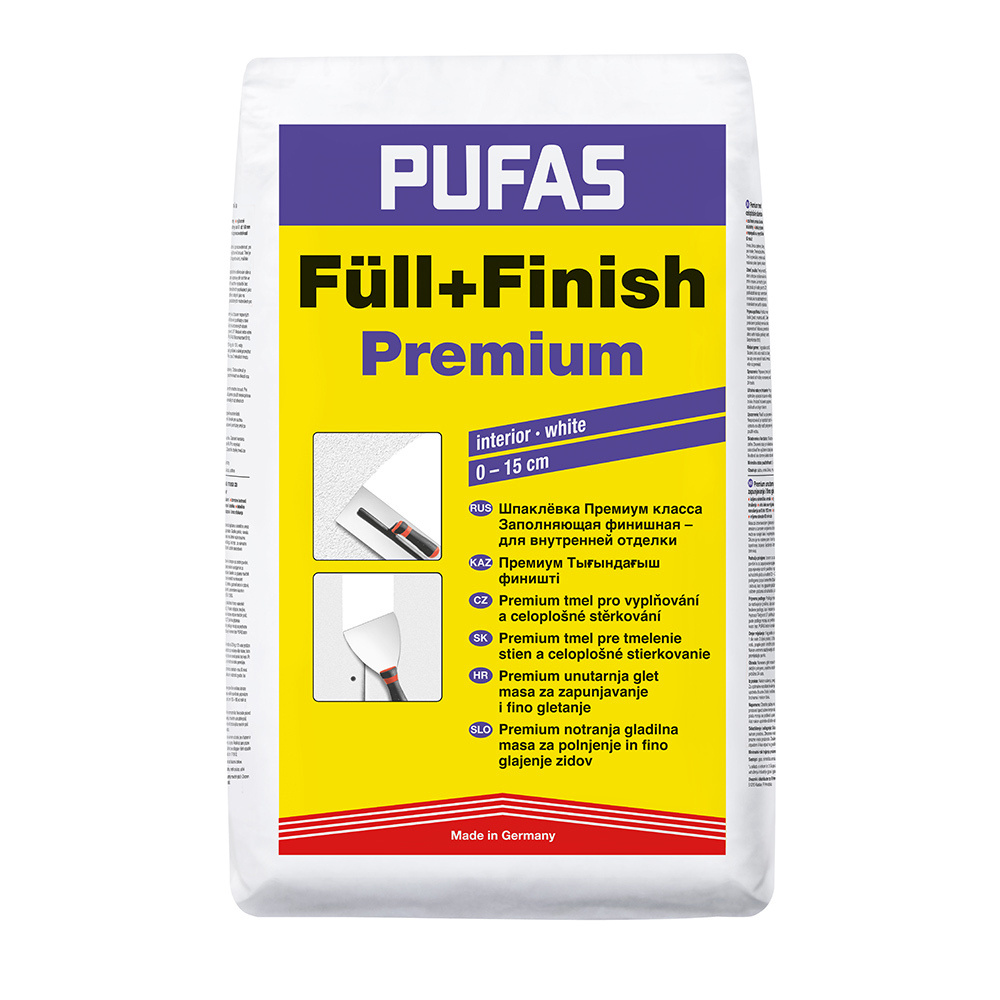 Шпаклевка гипсо-полимерная Pufas Full-Finish Premium 20 кг #1