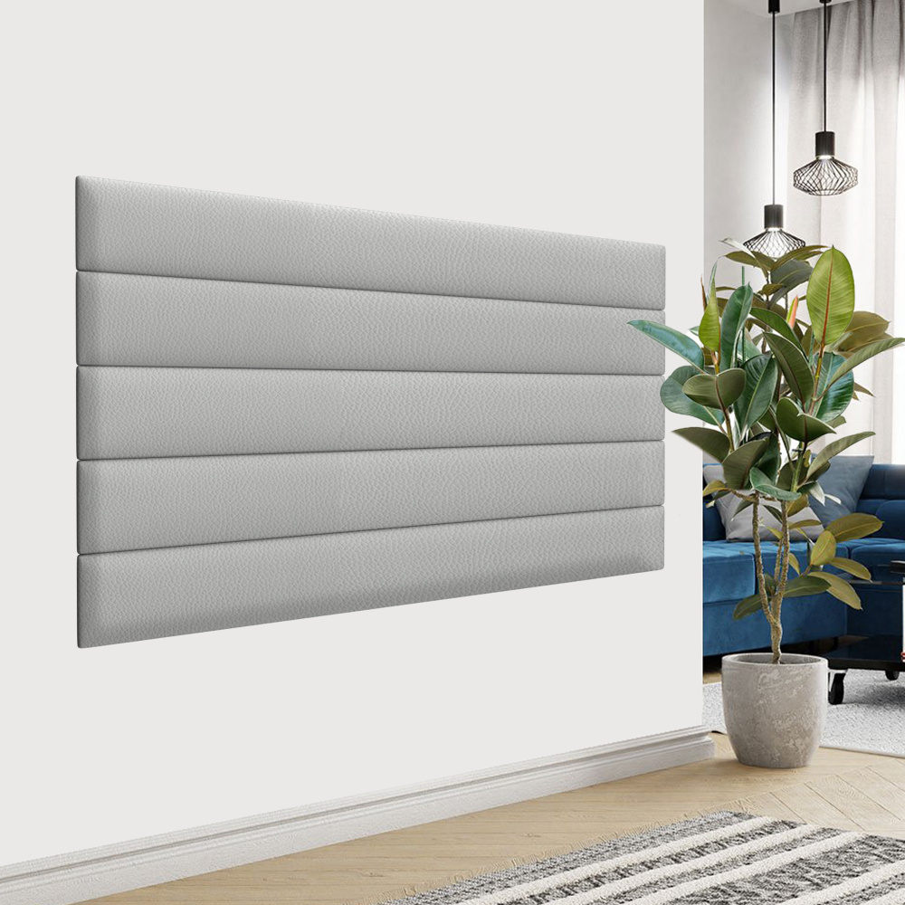 Стеновая панель Eco Leather Grey 20х180 см 2 шт. #1