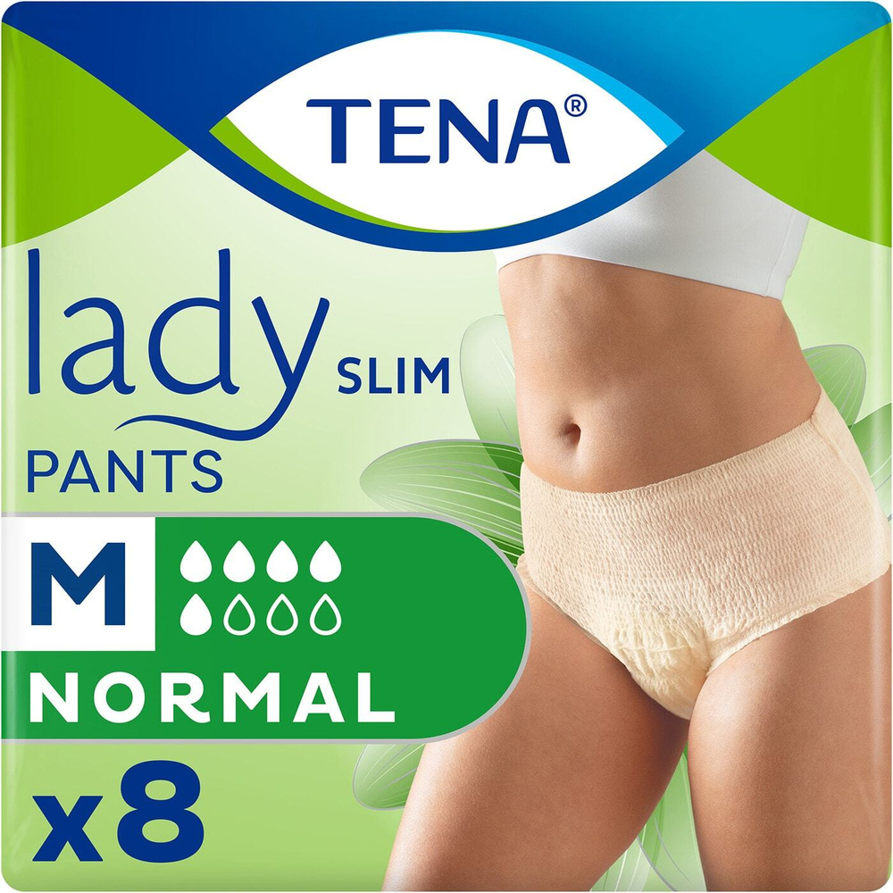 Tena / Впитывающие трусы Tena Lady Slim Pants Normal для женщин размер М 8шт 1 уп  #1