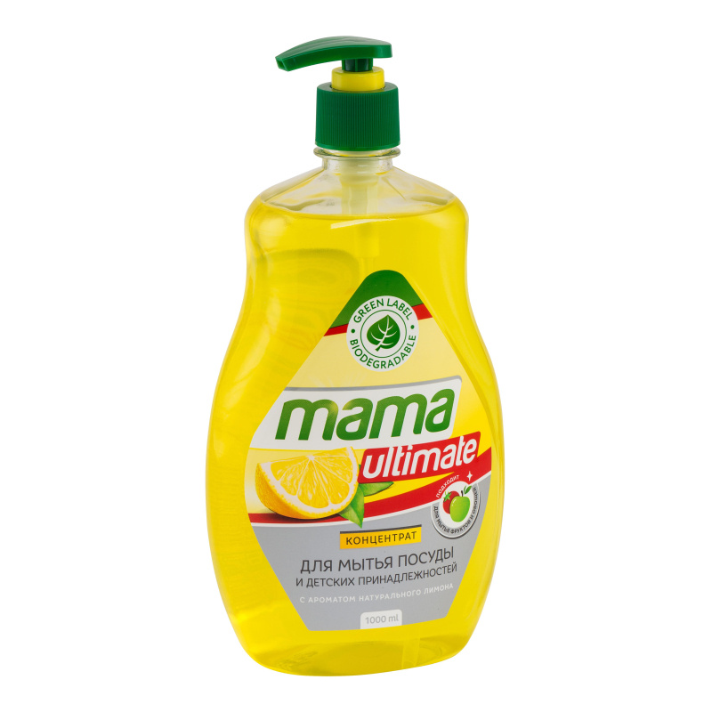 Средство для мытья посуды Mama Ultimate конц лимон 1000мл #1