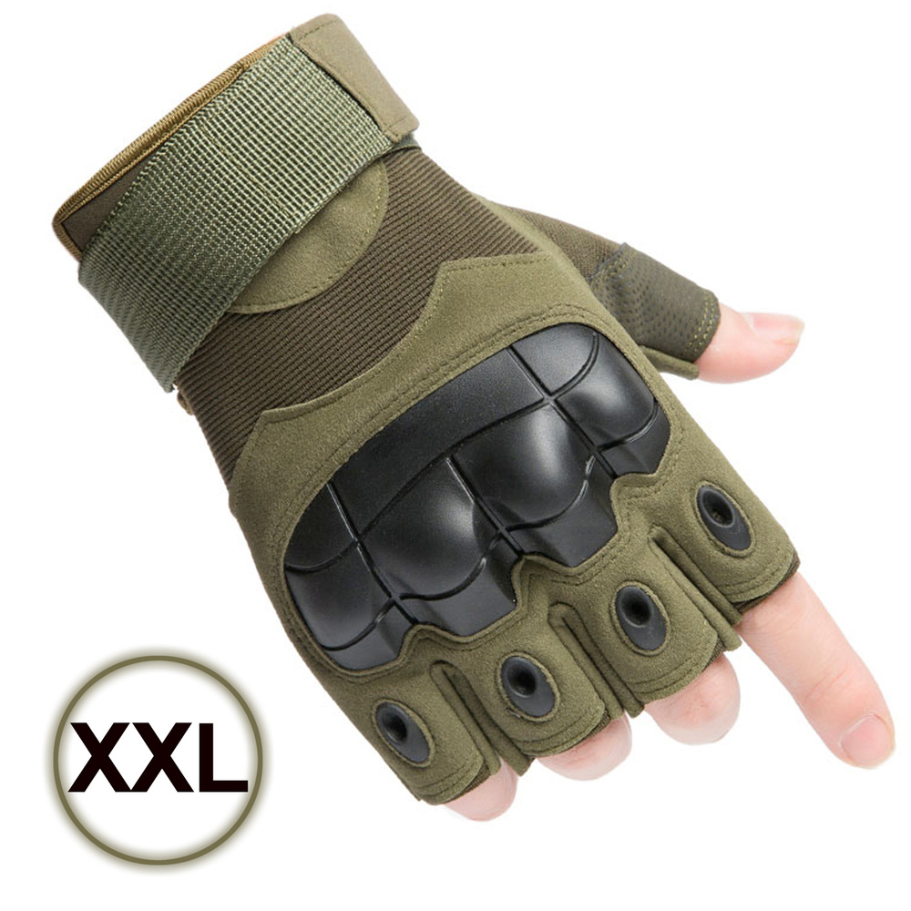 Перчатки тактические без пальцев / велосипедные перчатки /военные /защитные/велоперчатки/мотоперчатки #1