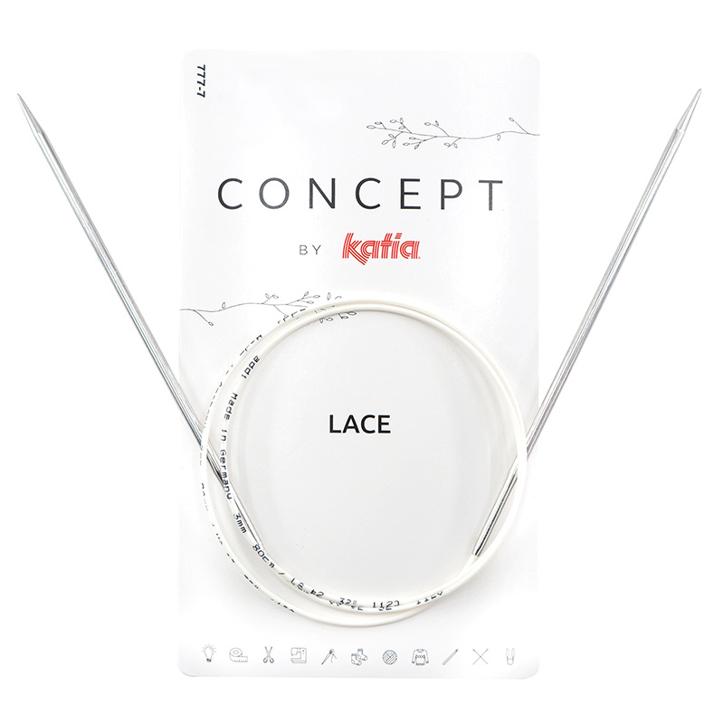 Спицы круговые супергладкие CONCEPT BY KATIA Lace 3 мм, 150 см, арт.777-7/3-150  #1