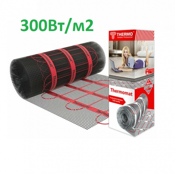 Теплый пол электрический под плитку Thermo TVK-300 BL 4м.кв. #1