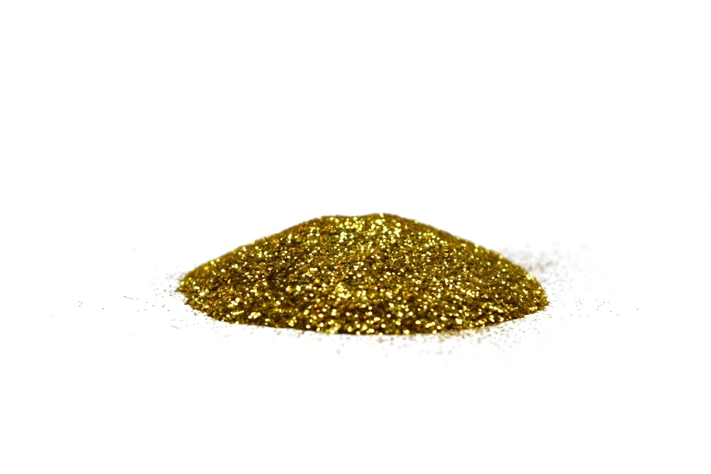 Декоративная добавка для жидких обоев блестки Точки золото, 100 грамм (10 упаковок по 10 грамм)  #1