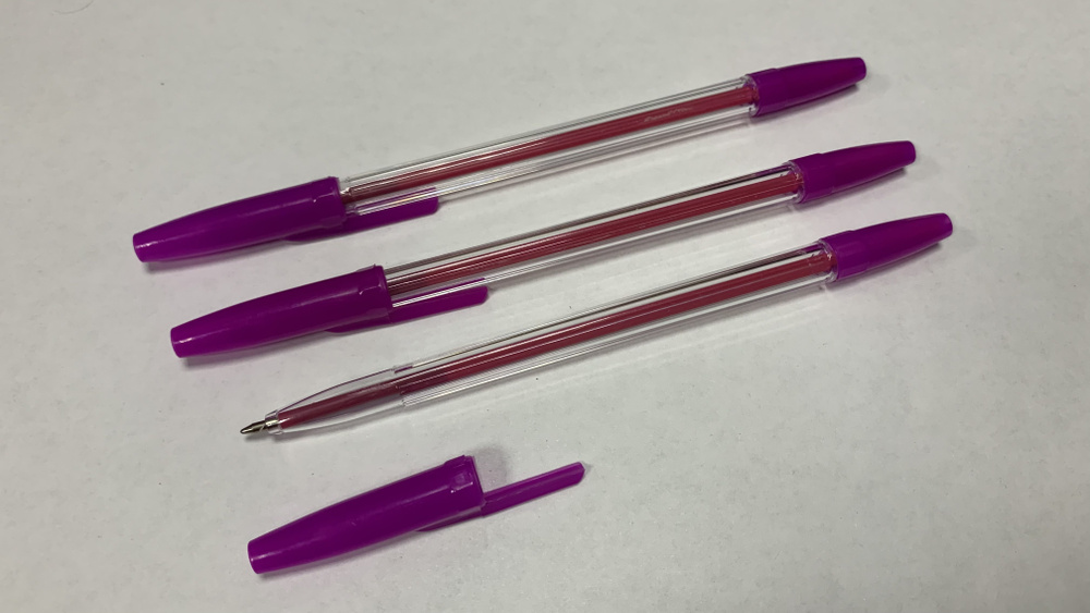 LANCER Ручка Шариковая, цвет: Розовый, 3 шт. #1