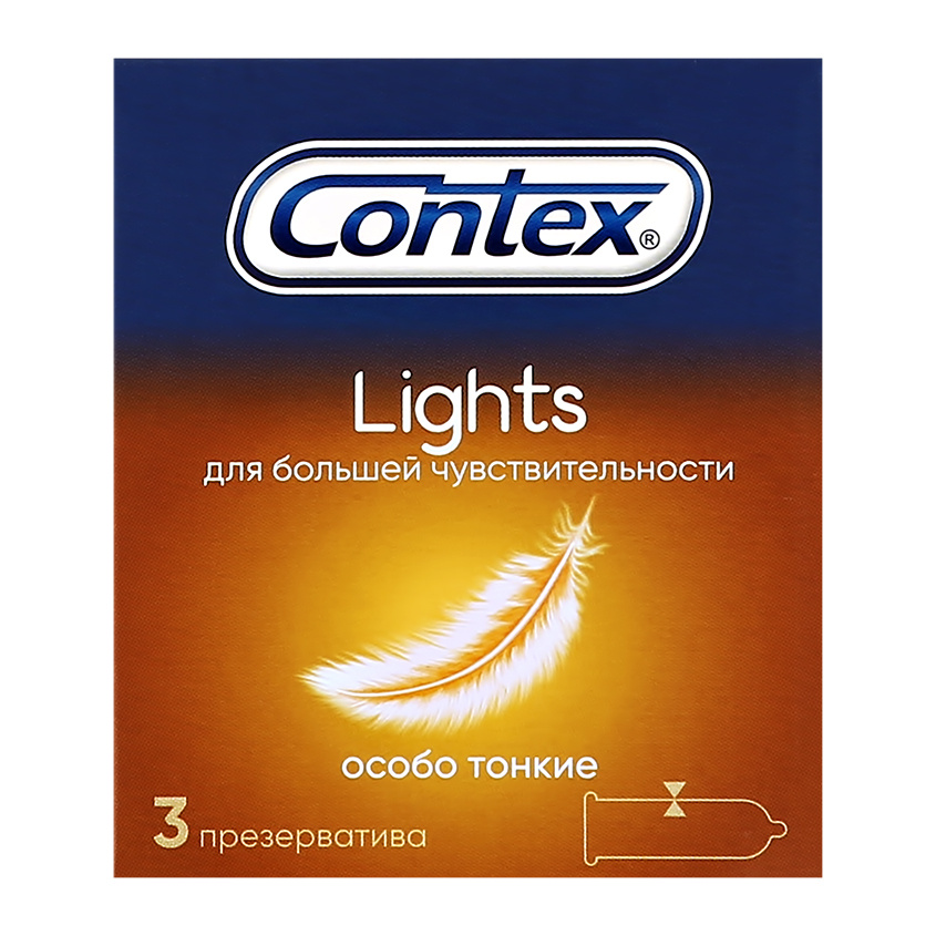 CONTEX Презервативы  Lights (особо тонкие) 3 шт #1