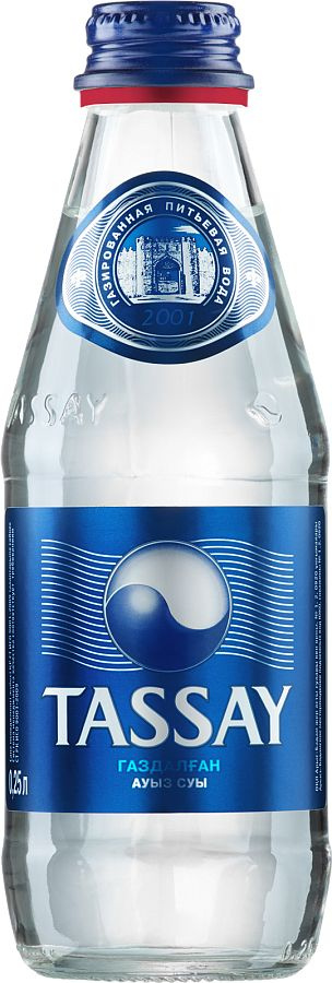 TASSAY природная питьевая вода, газированная, стекло 0.25 л (12 штук)  #1