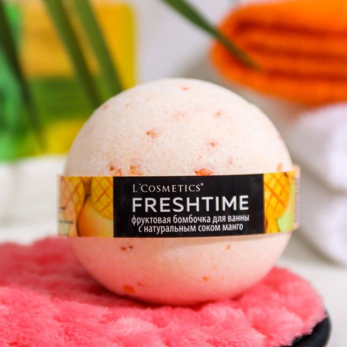 L'Cosmetics, Бомбочка для ванны "С натуральным соком манго", 170 грамм, 2 штуки  #1