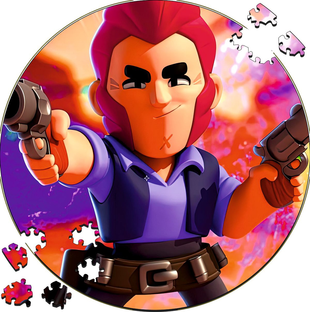 Деревянный пазл - картина на стену Бравл Старс Кольт Brawl Stars Colt 169  деталей 30х30см - купить с доставкой по выгодным ценам в интернет-магазине  OZON (690943411)