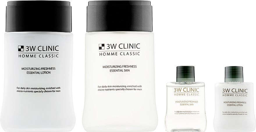 3W Clinic Набор уходовой косметики для мужской кожи Homme Classic Moisturizing Freshness Essentia 2 Items #1