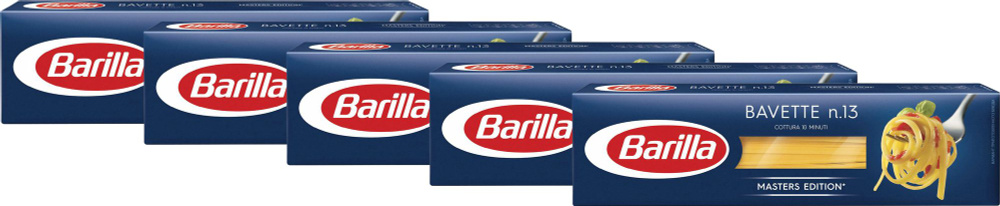 Макаронные изделия Barilla Bavette No 13 Спагетти, комплект: 5 упаковок по 450 г  #1