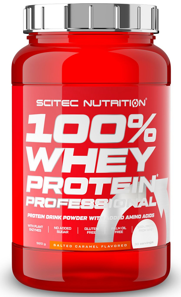 Протеин сывороточный Scitec Nutrition 100% Whey Protein Professional 920 г соленая карамель  #1