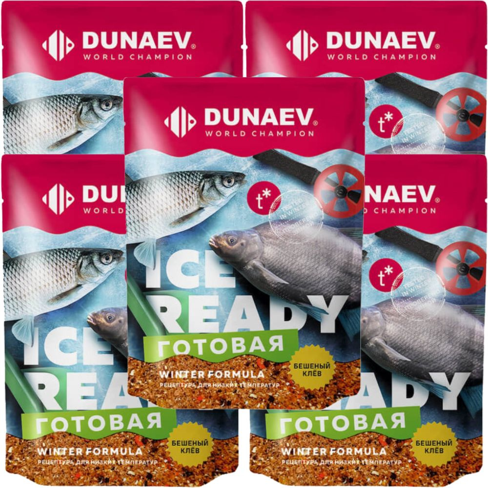 Прикормка зимняя Dunaev ICE READY Лещ (5 упаковок/2.5 кг) #1