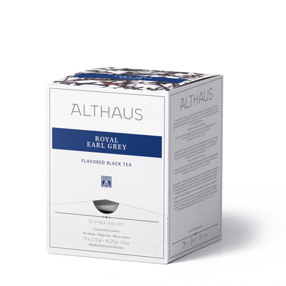 Чай черный Althaus Royal Earl Grey  2,75гр.,коробка 15 пак. #1