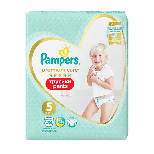 Подгузники-трусики Pampers Премиум Care Pants 5 джуниор (12-17кг) №34  #1