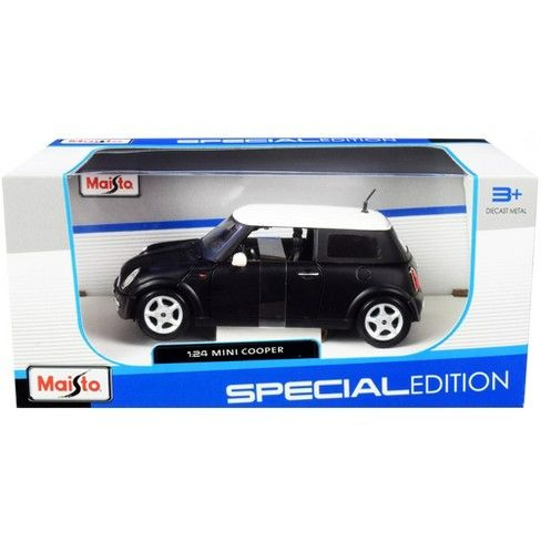 Машинка Maisto металлическая Mini Cooper 1:24 31219 черный #1