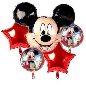 Набор воздушных шаров  Микки Маус 5шт  #1
