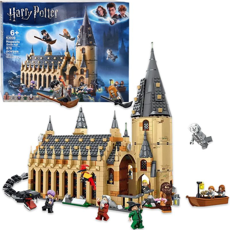 Конструктор для мальчика и девочки Гарри Поттер Большой зал Хогвартса 878 деталей/ игрушки фигурки волшебников #1