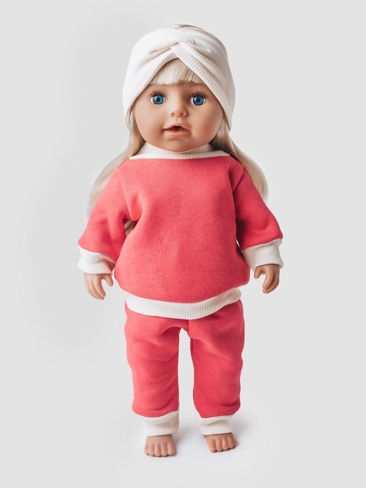 Одежда для куклы Беби Бон (Baby Born) 43см , Rich Line Home Decor, Х-992_Арбуз-экрю  #1