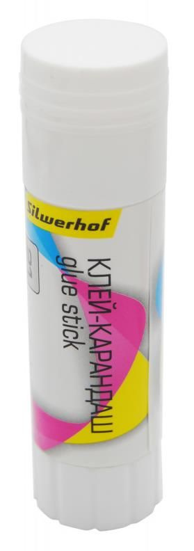 Клей-карандаш Silwerhof 433041-21 21 гр ПВА, термоусадочная упаковка 12 шт (1162837)  #1