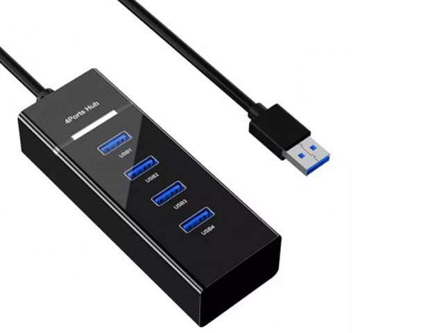 Хаб USB KS-is 4xUSB 2.0 F - USB 2.0 Type-A M 1.2m KS-727 #1