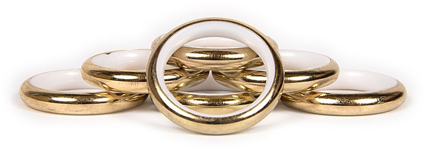 Кольца для карниза старое золото 25мм #1