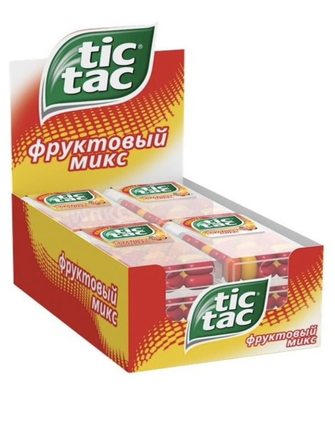 Конфеты Tic Tac "Фруктовый микс"  16 грамм 12 упаковок #1