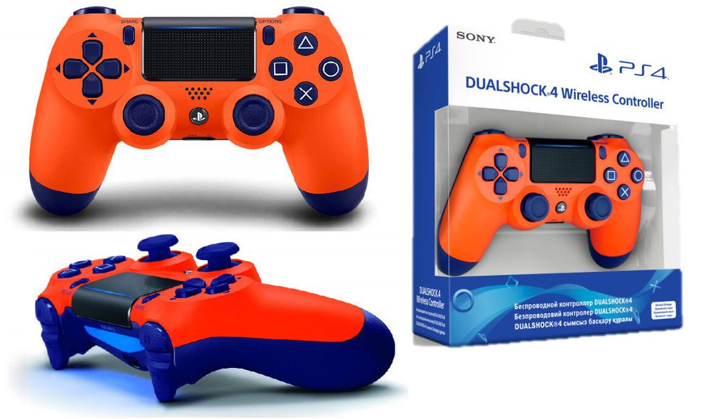 Геймпад Sony DualShock 4 v2 PS4 / Геймпад PS4 / Оригинальный/Джойстик PS4 / Оранжевый  #1