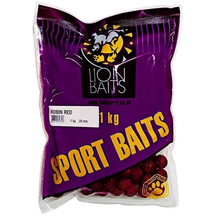 Бойлы Lion Baits SPORT BAITS 20мм 1кг ROBIN RED #1