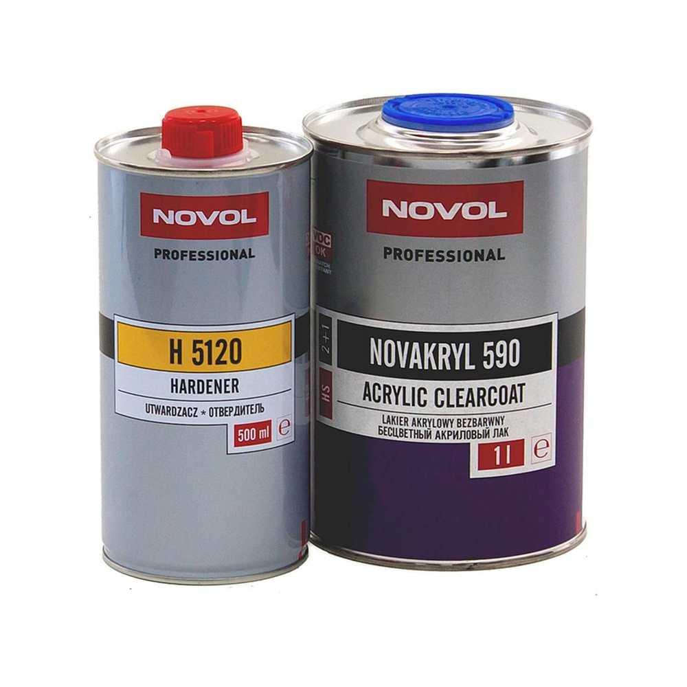NOVOL Novakryl SR 590 Acrylic Clearcoat Лак акриловый автомобильный 1 л. с отвердителем 0,5 л.  #1