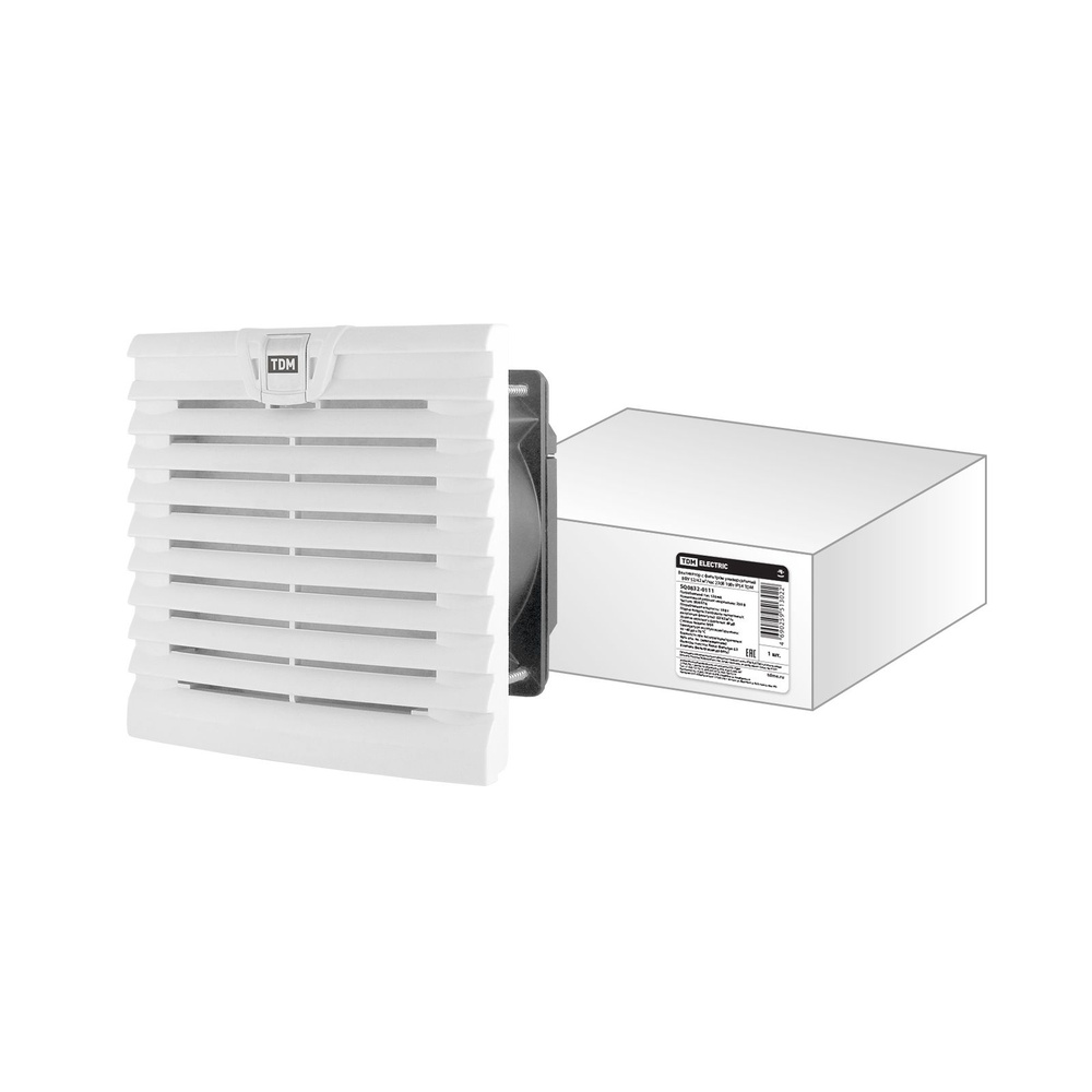 Вентилятор с фильтром универсальный ВФУ 52/42 м3/час 230В 19Вт IP54 TDM SQ0832-0111 (1 шт.)  #1