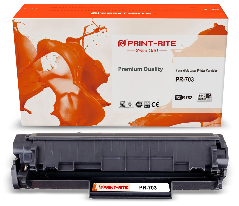 Print-Rite PR-703 картридж лазерный (Canon 703 - 7616A005) черный 2000 стр #1