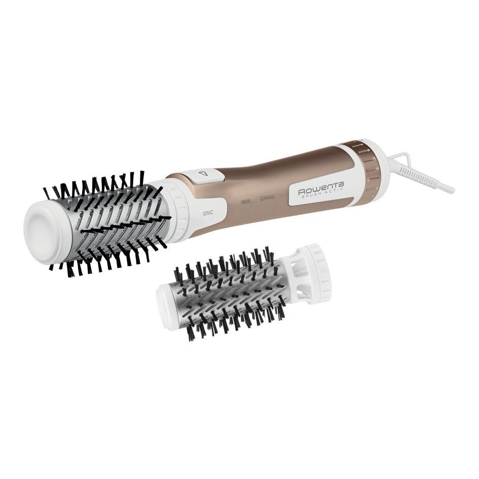 Rowenta Фен-щетка для волос Brush Activ Compact CF9520F0 1000 Вт, скоростей 2, кол-во насадок 2, белый, #1