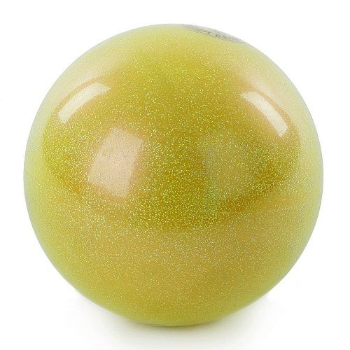 Мяч для худ. гимнастики (15 см, 280 гр) желтый металлик AB2803B  #1