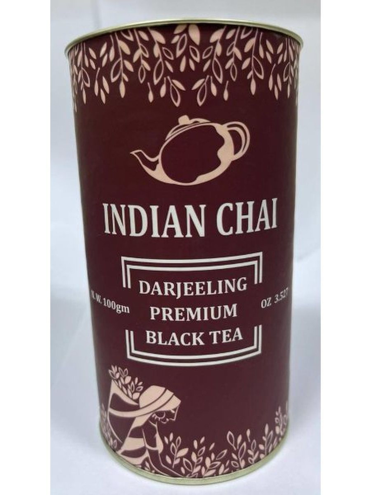 Чай Bharat Bazaar черный Дарджилинг Премиум в банке (подарочная упаковка) (Darjeeling Premium Black Tea), #1