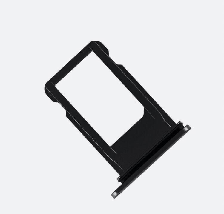 Держатель сим карты/сим лоток для Apple Iphone 8 ( черный ) #1