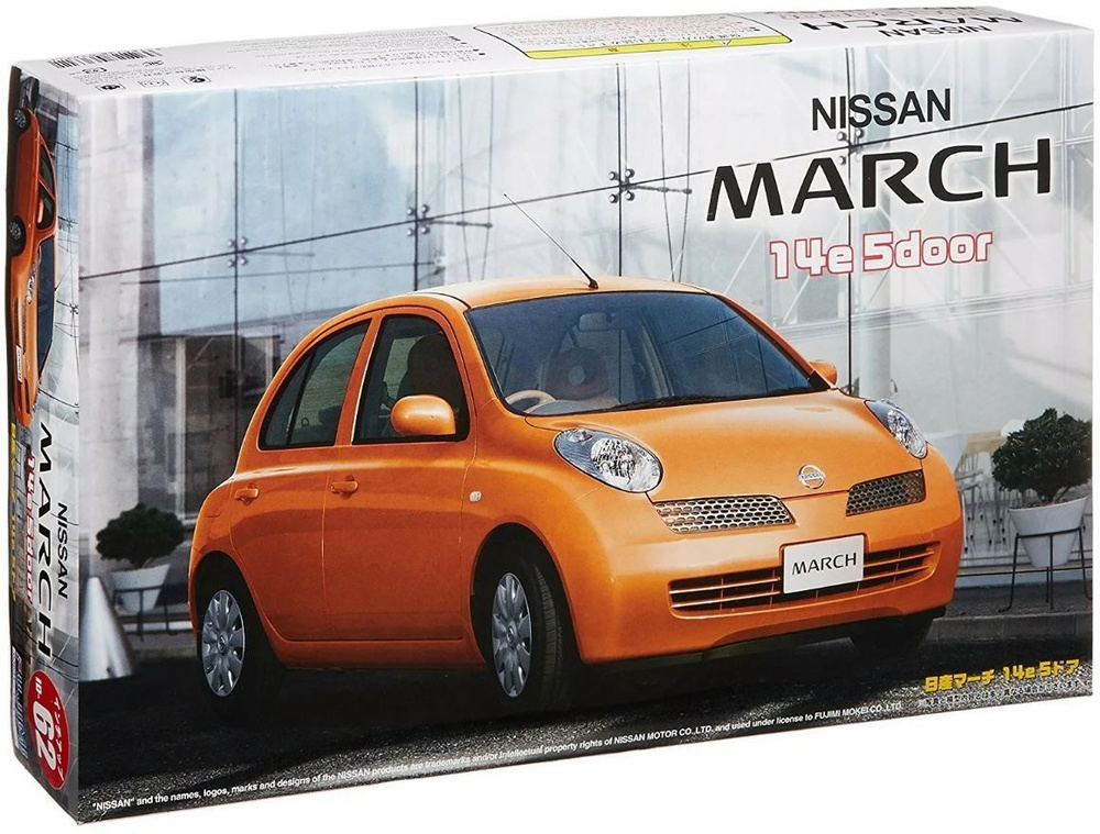 Сборная модель Nissan March 14e 5door, 04658 Fujimi, масштаб 1/24 #1