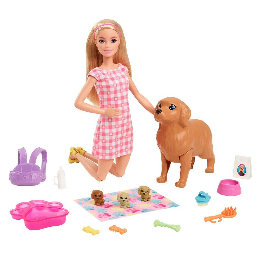 Barbie Игровой набор Новорожденные щенки HCK74/HCK75 #1