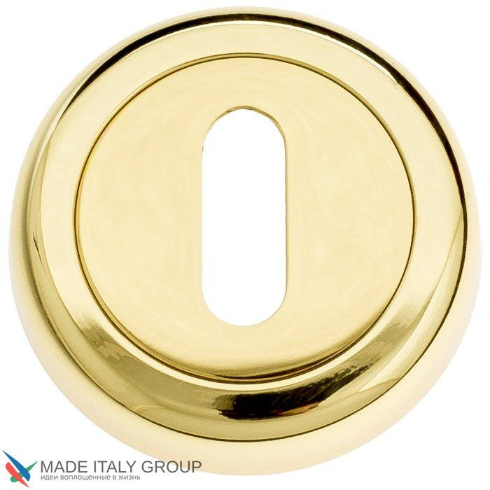 Накладка дверная под ключ буратино Venezia KEY-1 D1 полированная латунь (2шт.)  #1