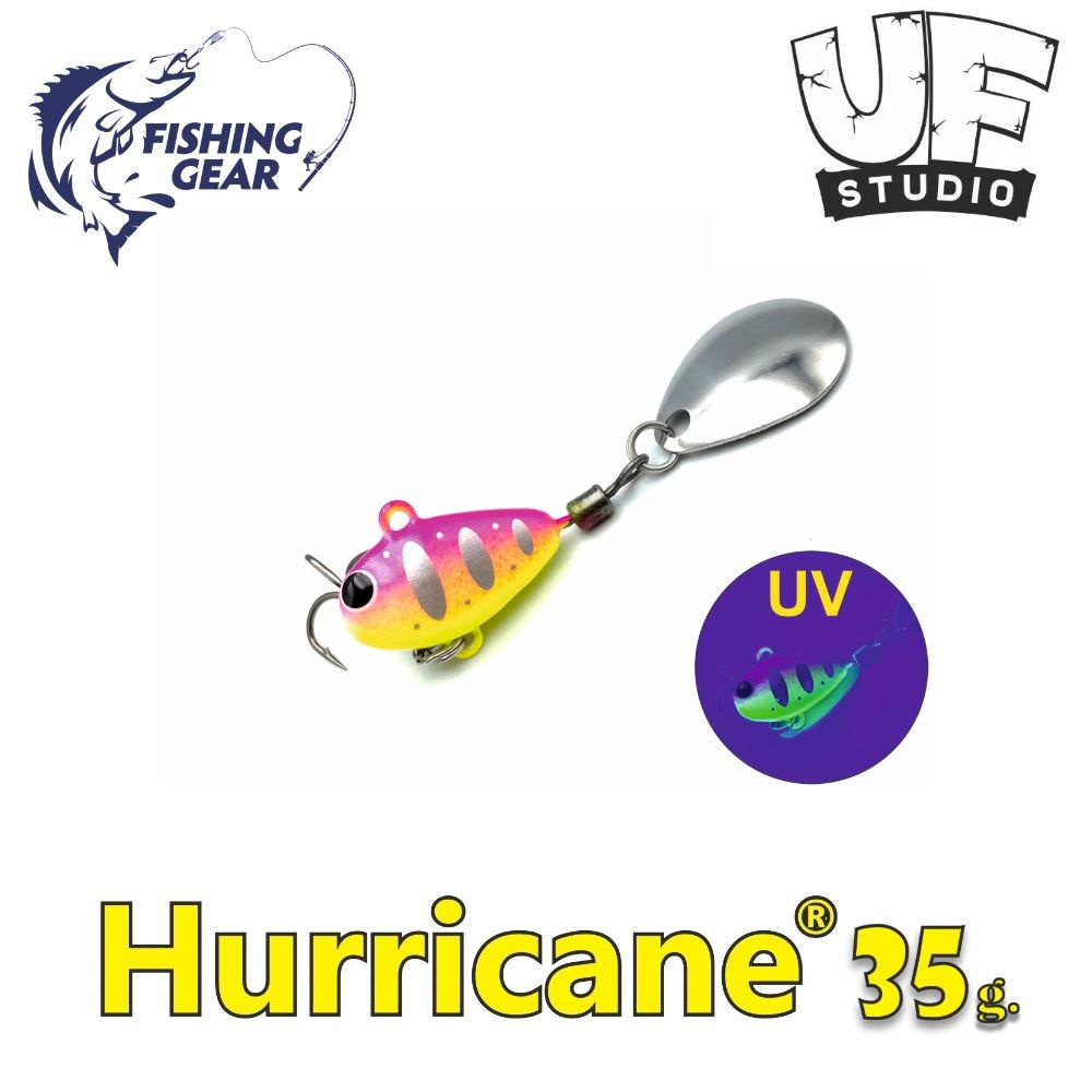 Тейл-спиннер HURRICANE UF STUDIO 35 гр. Pink Chart #1