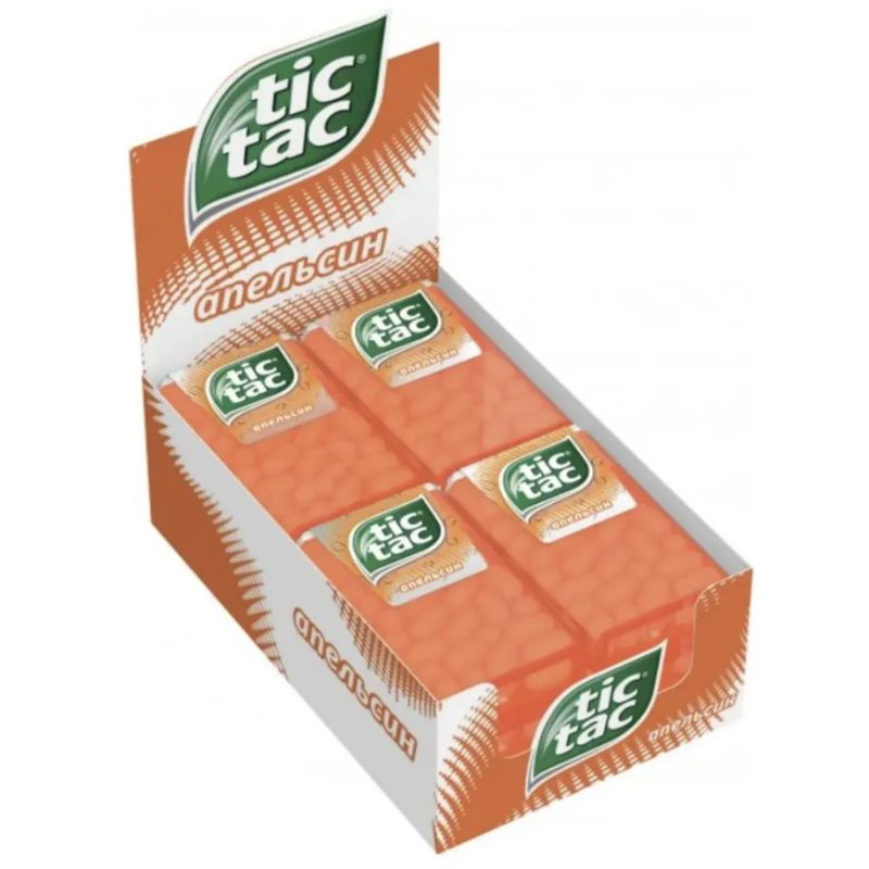 Драже Tic Tac со вкусом апельсина, 16г - 12 пачек #1