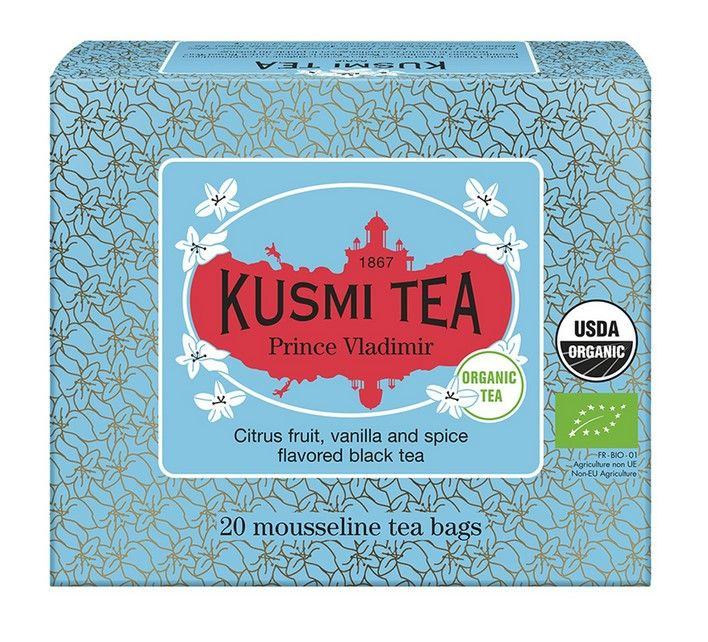 Чай черный Kusmi Tea Prince Vladimir пакетированный 40 г, Франция Органический  #1