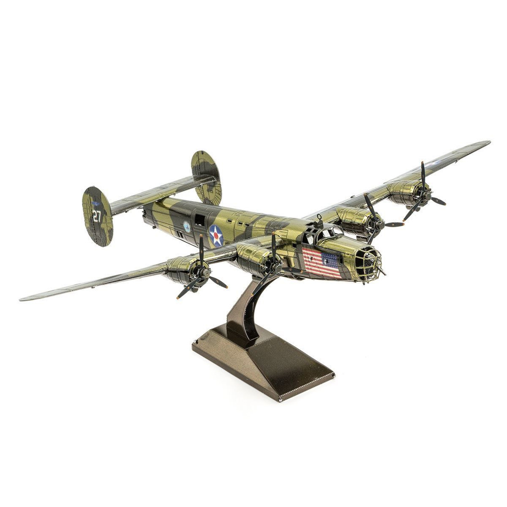Металлический конструктор / Сборная модель / Конструктор 3D Metal Model бомбардировщик B-24 Liberator #1