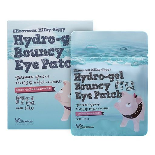 Elizavecca Milky-Piggy Hydro-gel Bouncy Eye Patch Набор гидрогелевых патчей для кожи вокруг глаз 20шт #1