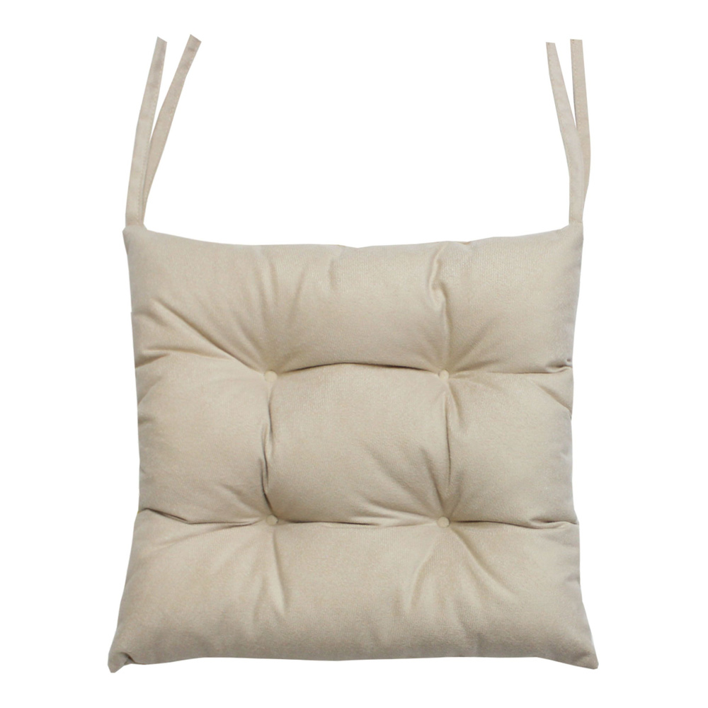 Подушка для сиденья МАТЕХ ARIA LINE 40х40 см. Цвет светло-бежевый, арт. 59-738  #1